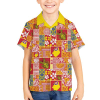 Niue Monuina e Kilisimasi Hawaiian Shirt Pacific Patchwork Xmas Vibes - Polynesian Pride