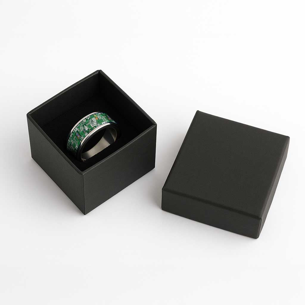Norfolk Island Meri Krismas Classic Ring Pacific Patchwork Xmas Vibes - Polynesian Pride