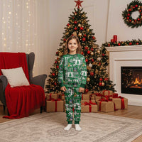Norfolk Island Meri Krismas Christmas Pajama Set Pacific Patchwork Xmas Vibes - Polynesian Pride