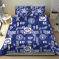 Northern Mariana Islands Magof Nochebuena Bedding Set Pacific Patchwork Xmas Vibes LT9 - Polynesian Pride