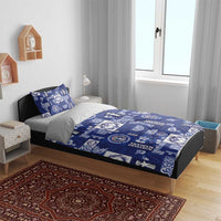 Northern Mariana Islands Magof Nochebuena Bedding Set Pacific Patchwork Xmas Vibes LT9 - Polynesian Pride