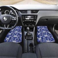 Northern Mariana Islands Magof Nochebuena Car Mats Pacific Patchwork Xmas Vibes - Polynesian Pride