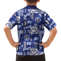Northern Mariana Islands Magof Nochebuena Family Matching Long Sleeve Bodycon Dress and Hawaiian Shirt Pacific Patchwork Xmas Vibes LT9 - Polynesian Pride