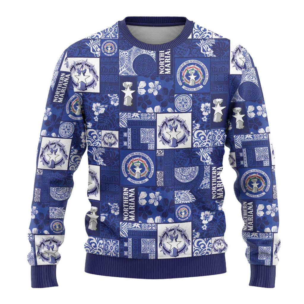 Northern Mariana Islands Magof Nochebuena Ugly Christmas Sweater Pacific Patchwork Xmas Vibes LT9 - Polynesian Pride