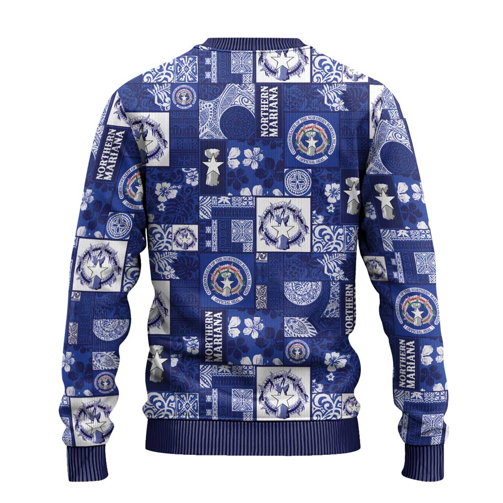 Northern Mariana Islands Magof Nochebuena Ugly Christmas Sweater Pacific Patchwork Xmas Vibes LT9 - Polynesian Pride