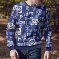 Northern Mariana Islands Magof Nochebuena Ugly Christmas Sweater Pacific Patchwork Xmas Vibes LT9 - Polynesian Pride