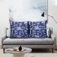 Northern Mariana Islands Magof Nochebuena Pillow Cover Pacific Patchwork Xmas Vibes - Polynesian Pride