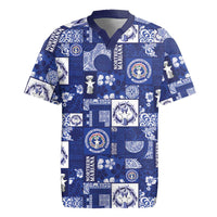 Northern Mariana Islands Magof Nochebuena Rugby Jersey Pacific Patchwork Xmas Vibes - Polynesian Pride