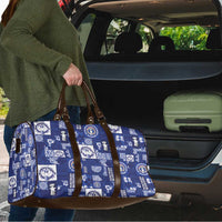 Northern Mariana Islands Magof Nochebuena Travel Bag Pacific Patchwork Xmas Vibes - Polynesian Pride