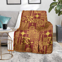 Rotuma Faiakse'ea 'e Kirisimasi Blanket Pacific Patchwork Xmas Vibes - Polynesian Pride