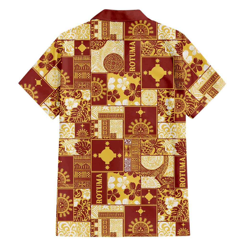 Rotuma Faiakse'ea 'e Kirisimasi Family Matching Mermaid Dress and Hawaiian Shirt Pacific Patchwork Xmas Vibes - Polynesian Pride