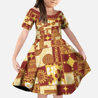 Rotuma Faiakse'ea 'e Kirisimasi Family Matching Tank Maxi Dress and Hawaiian Shirt Pacific Patchwork Xmas Vibes - Polynesian Pride