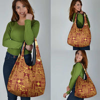 Rotuma Faiakse'ea 'e Kirisimasi Grocery Bag Pacific Patchwork Xmas Vibes - Polynesian Pride