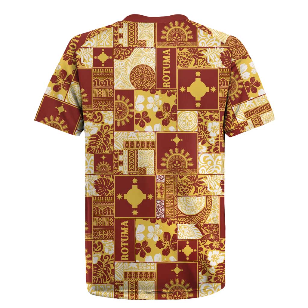 Rotuma Faiakse'ea 'e Kirisimasi Rugby Jersey Pacific Patchwork Xmas Vibes - Polynesian Pride