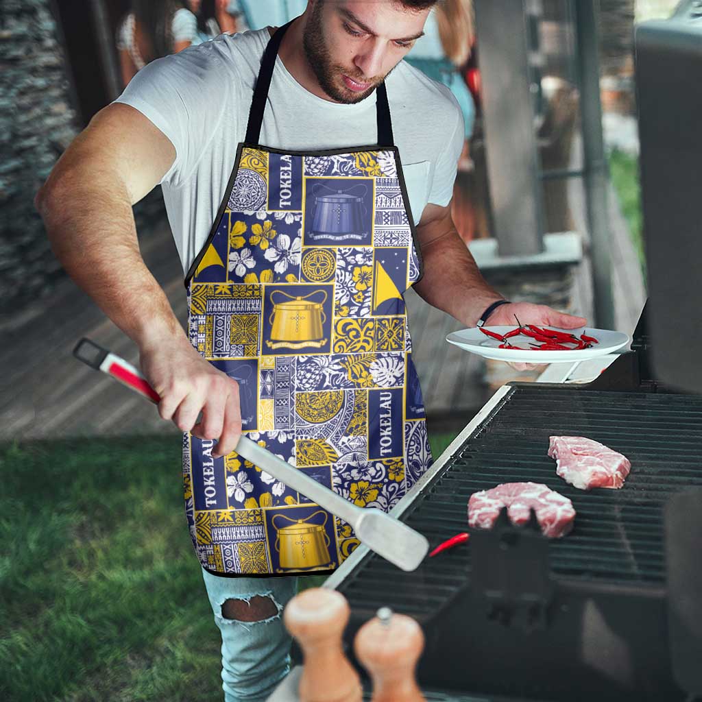 Tokelau Manuia te Kilihimahi Apron Pacific Patchwork Xmas Vibes - Polynesian Pride