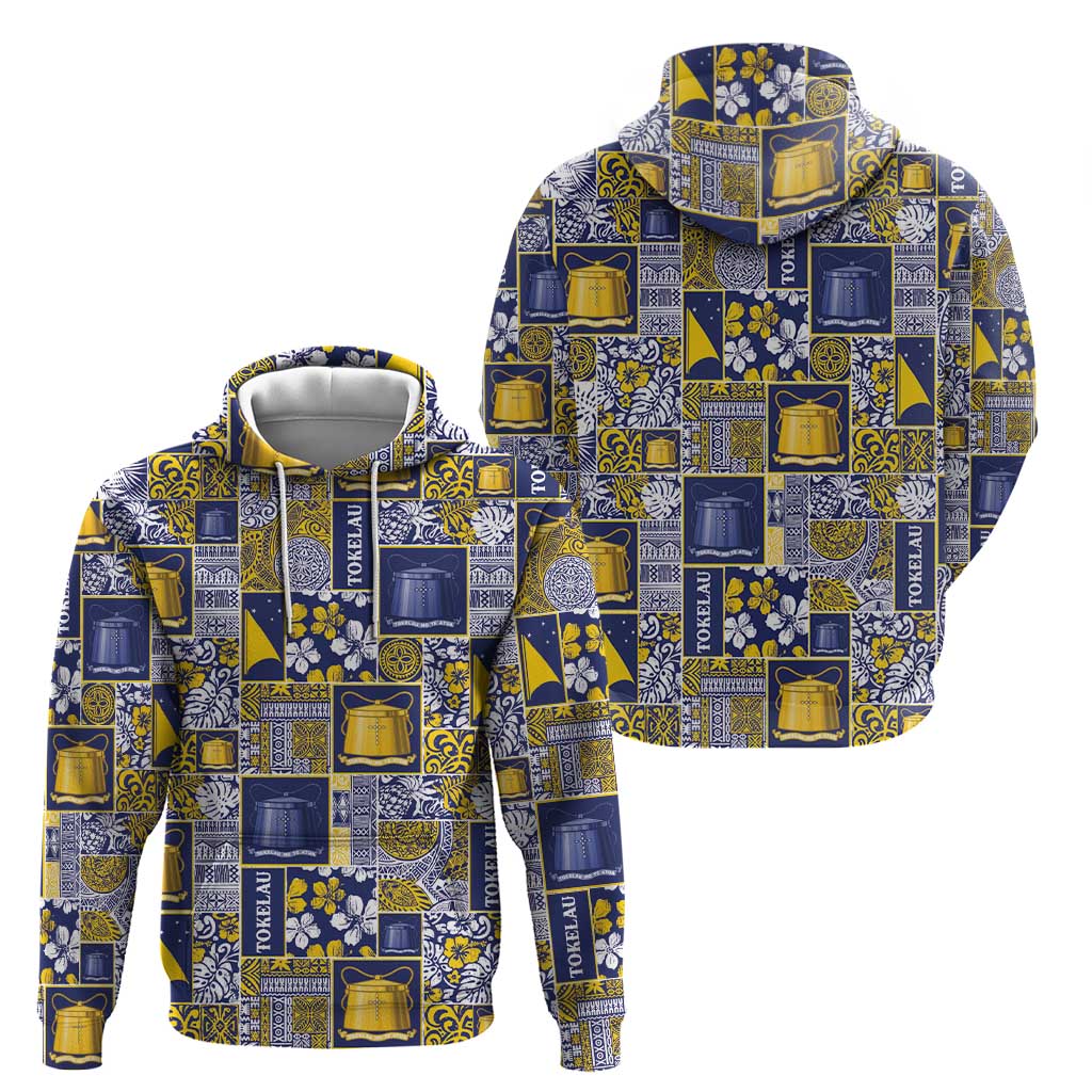 Tokelau Manuia te Kilihimahi Hoodie Pacific Patchwork Xmas Vibes - Polynesian Pride