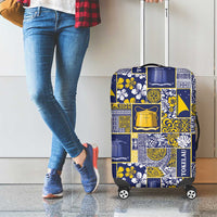 Tokelau Manuia te Kilihimahi Luggage Cover Pacific Patchwork Xmas Vibes - Polynesian Pride