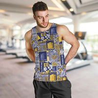 Tokelau Manuia te Kilihimahi Men Tank Top Pacific Patchwork Xmas Vibes - Polynesian Pride