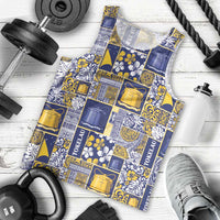 Tokelau Manuia te Kilihimahi Men Tank Top Pacific Patchwork Xmas Vibes - Polynesian Pride
