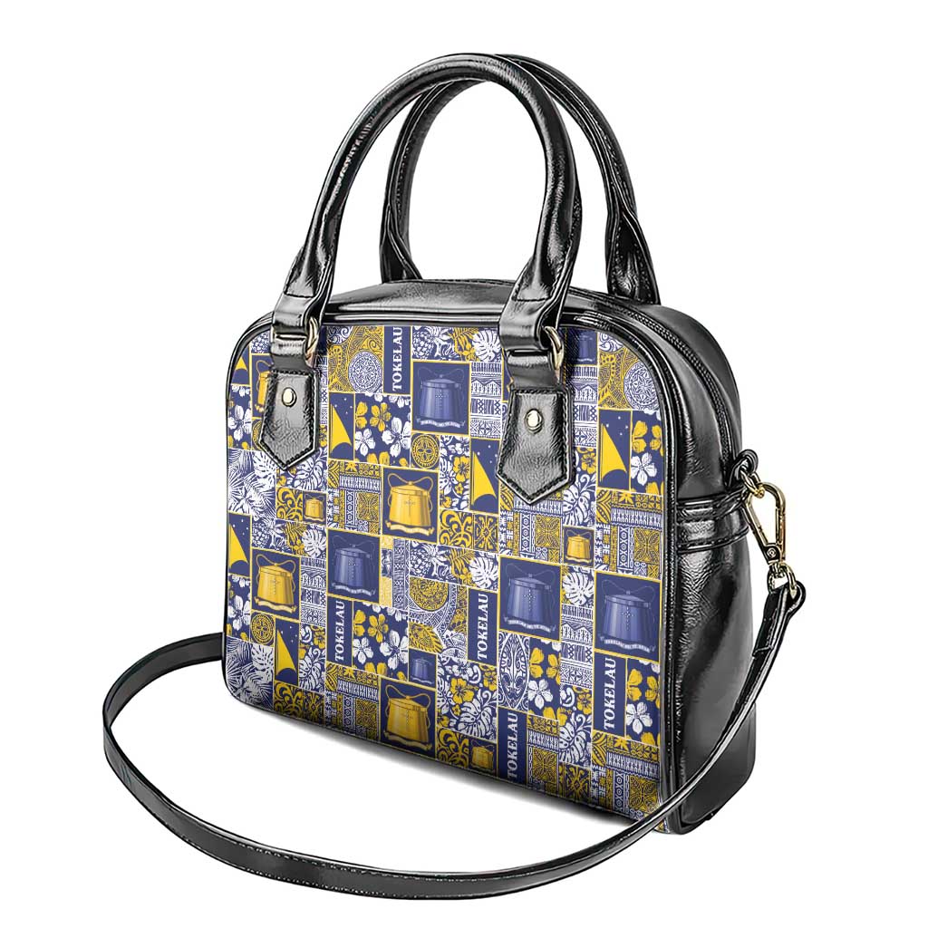 Tokelau Manuia te Kilihimahi Shoulder Handbag Pacific Patchwork Xmas Vibes - Polynesian Pride
