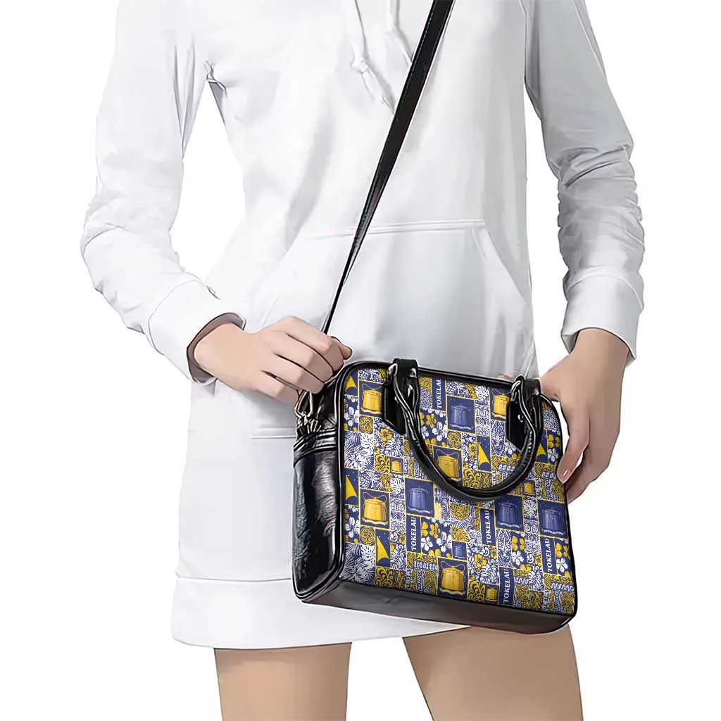 Tokelau Manuia te Kilihimahi Shoulder Handbag Pacific Patchwork Xmas Vibes - Polynesian Pride