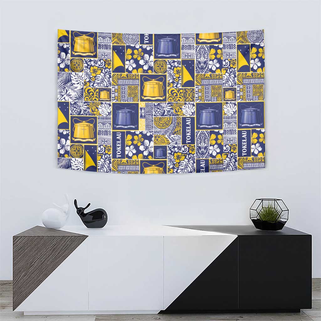 Tokelau Manuia te Kilihimahi Tapestry Pacific Patchwork Xmas Vibes - Polynesian Pride