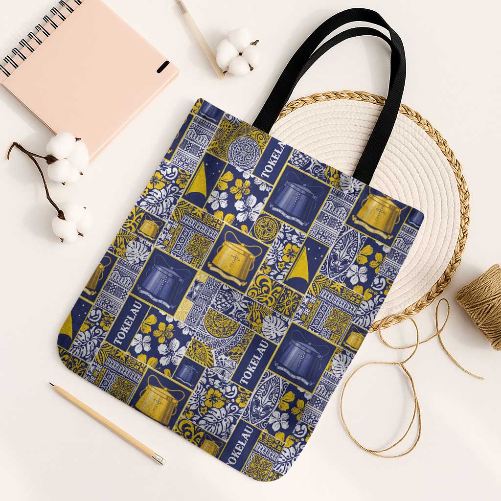 Tokelau Manuia te Kilihimahi Tote Bag Pacific Patchwork Xmas Vibes - Polynesian Pride