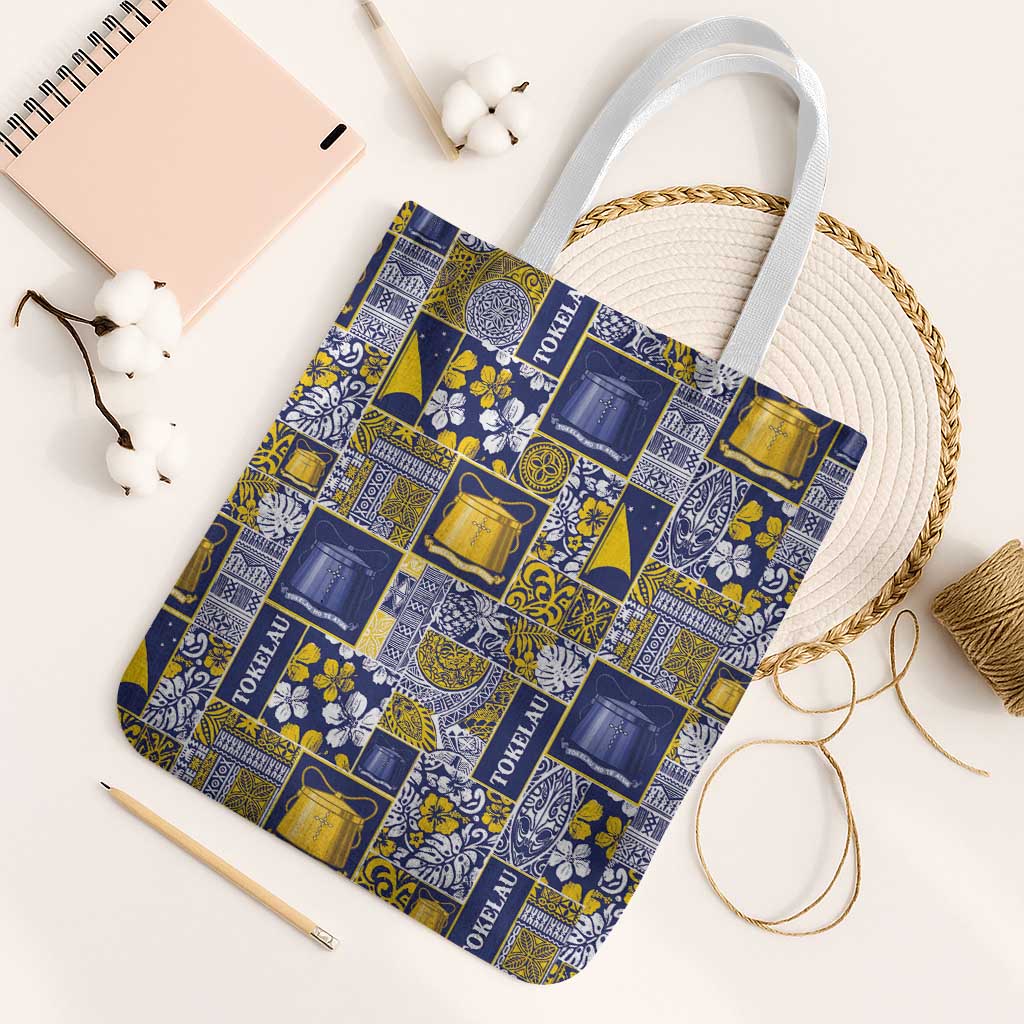 Tokelau Manuia te Kilihimahi Tote Bag Pacific Patchwork Xmas Vibes - Polynesian Pride