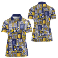 Tokelau Manuia te Kilihimahi Women Polo Shirt Pacific Patchwork Xmas Vibes - Polynesian Pride