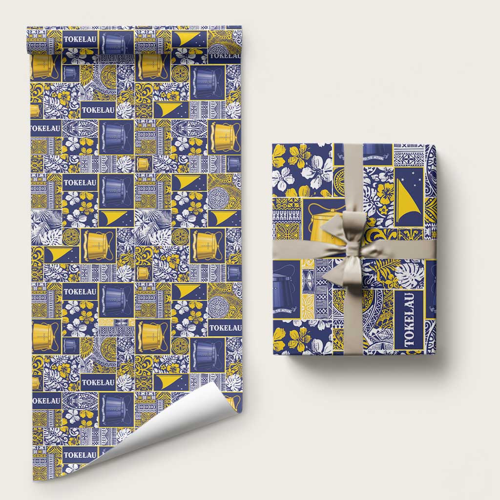 Tokelau Manuia te Kilihimahi Wrapping Paper Pacific Patchwork Xmas Vibes - Polynesian Pride