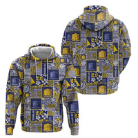 Tokelau Manuia te Kilihimahi Zip Hoodie Pacific Patchwork Xmas Vibes - Polynesian Pride