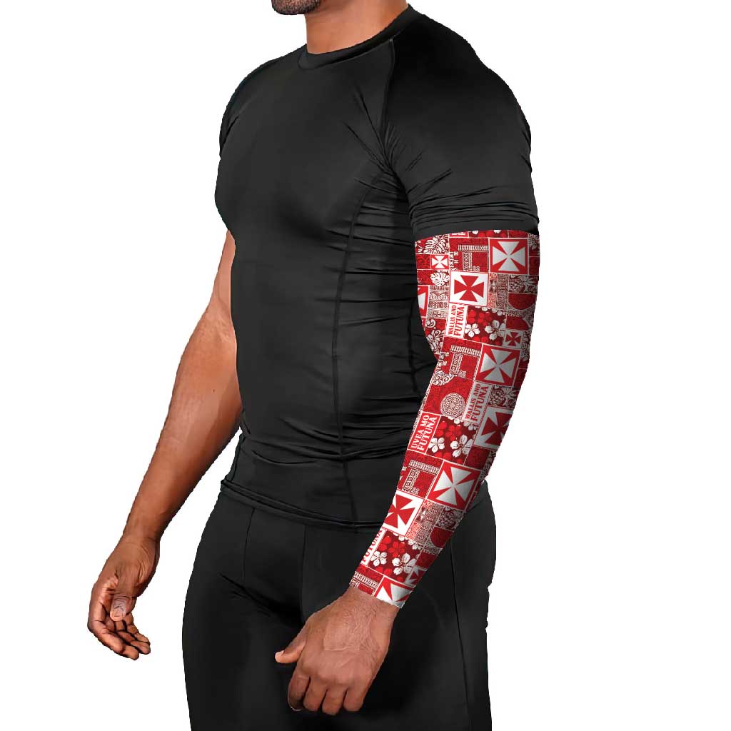 Wallis Et Futuna Kilisimasi Fiefia Arm Sleeves Pacific Patchwork Xmas Vibes - Polynesian Pride