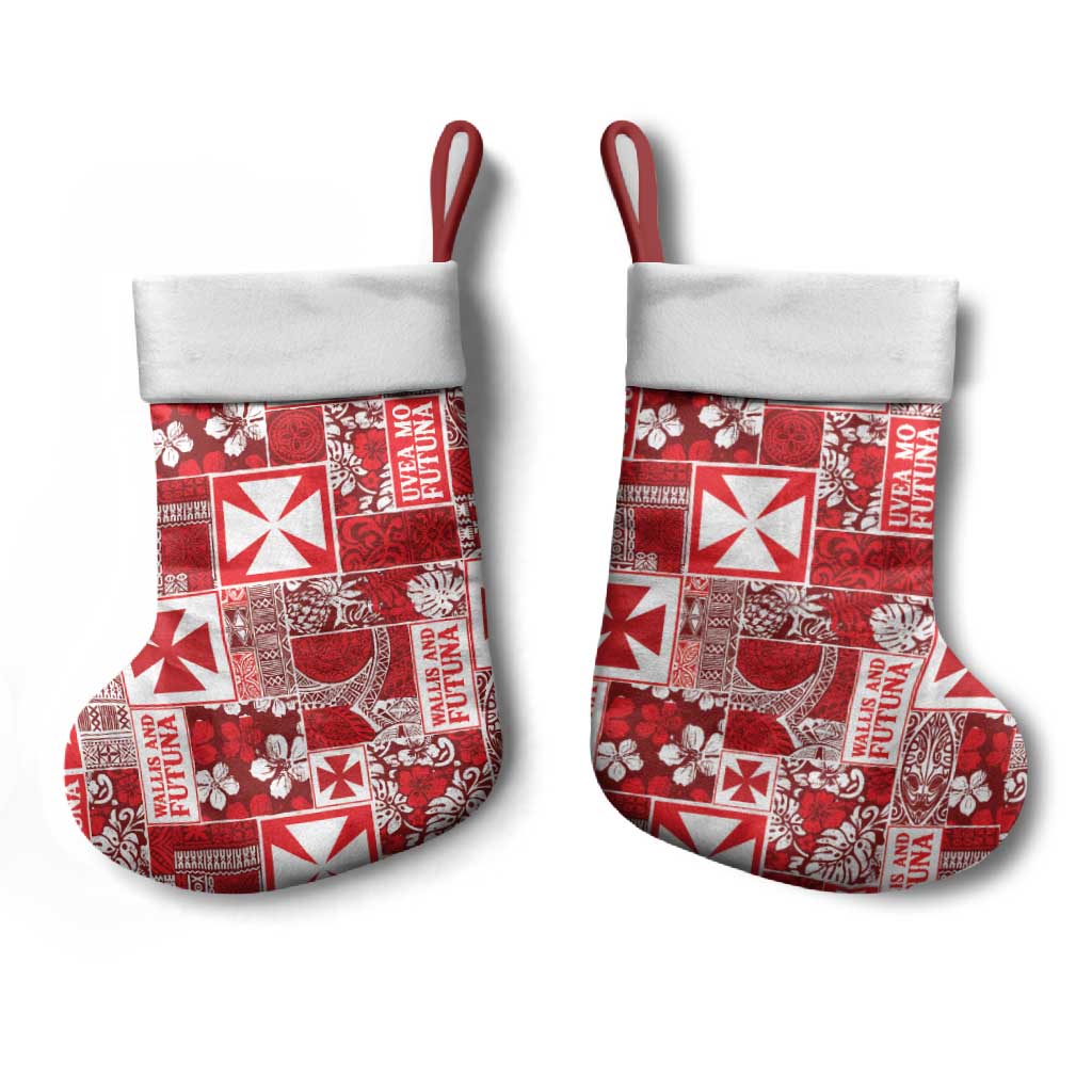 Wallis Et Futuna Kilisimasi Fiefia Christmas Stocking Pacific Patchwork Xmas Vibes LT9 - Polynesian Pride