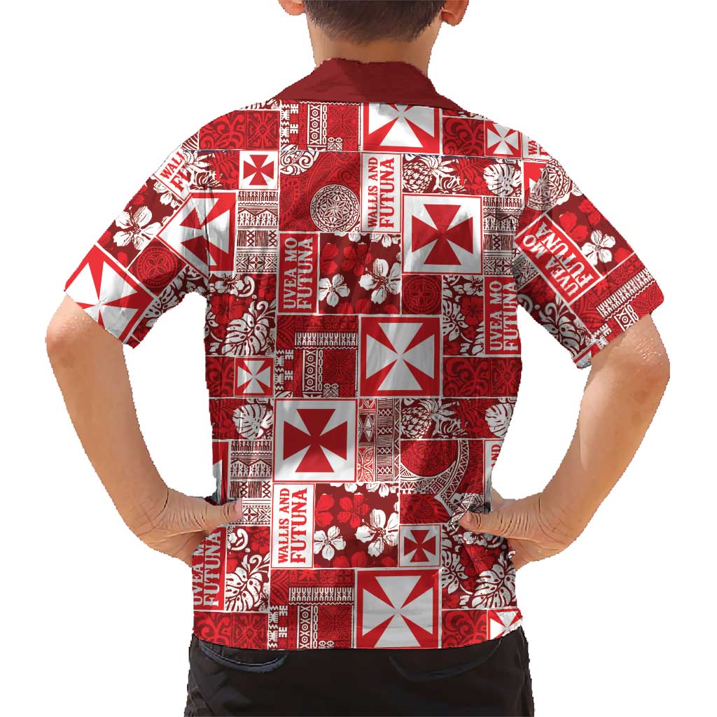 Wallis Et Futuna Kilisimasi Fiefia Family Matching Puletasi and Hawaiian Shirt Pacific Patchwork Xmas Vibes LT9 - Polynesian Pride