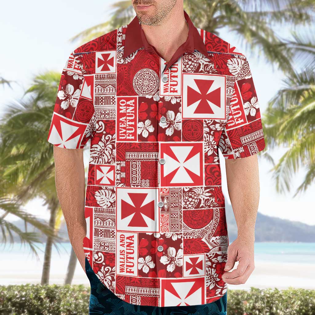 Wallis Et Futuna Kilisimasi Fiefia Hawaiian Shirt Pacific Patchwork Xmas Vibes - Polynesian Pride