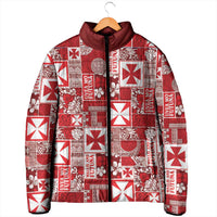 Wallis Et Futuna Kilisimasi Fiefia Padded Jacket Pacific Patchwork Xmas Vibes LT9 - Polynesian Pride