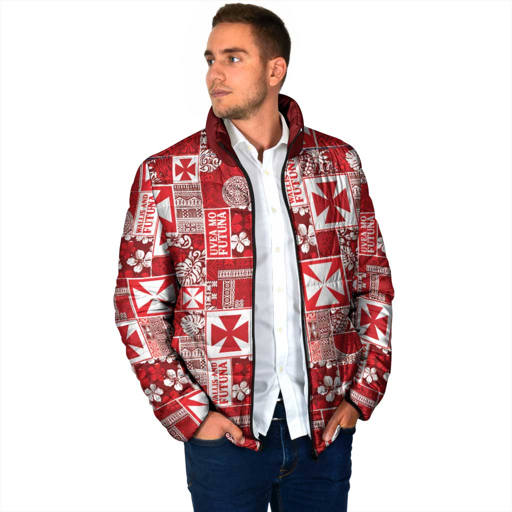 Wallis Et Futuna Kilisimasi Fiefia Padded Jacket Pacific Patchwork Xmas Vibes LT9 - Polynesian Pride