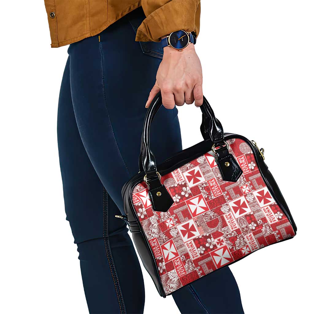 Wallis Et Futuna Kilisimasi Fiefia Shoulder Handbag Pacific Patchwork Xmas Vibes - Polynesian Pride