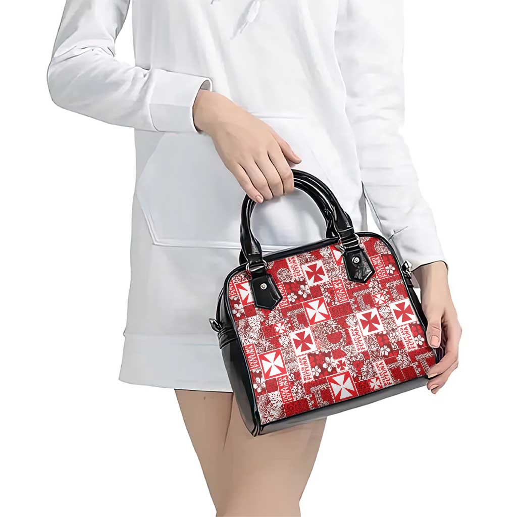 Wallis Et Futuna Kilisimasi Fiefia Shoulder Handbag Pacific Patchwork Xmas Vibes - Polynesian Pride