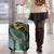 Polynesian Tribal Tattoo Luggage Cover Green Marble Pattern
