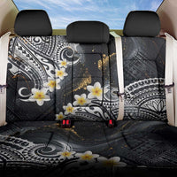 Polynesian Tribal Tattoo Back Car Seat Cover Plumeria Black Gold Marble Pattern LT9 One Size Black - Polynesian Pride