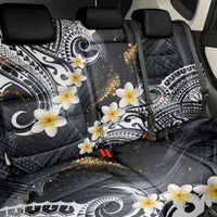 Polynesian Tribal Tattoo Back Car Seat Cover Plumeria Black Gold Marble Pattern LT9 - Polynesian Pride
