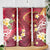 Polynesian Tribal Tattoo Skinny Tumbler Plumeria Blood Red and Gold Marble Pattern