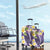 Polynesian Tribal Tattoo Luggage Cover Plumeria Purple Marble Pattern