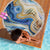 Polynesian Tribal Tattoo Beach Blanket Swirling Ocean Marble Pattern