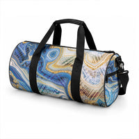 Polynesian Tribal Tattoo Duffle Bag Swirling Ocean Marble Pattern LT9 - Polynesian Pride