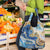 Polynesian Tribal Tattoo Grocery Bag Swirling Ocean Marble Pattern