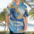 Polynesian Tribal Tattoo Hawaiian Shirt Swirling Ocean Marble Pattern