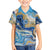 Polynesian Tribal Tattoo Hawaiian Shirt Swirling Ocean Marble Pattern