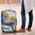 Polynesian Tribal Tattoo Luggage Cover Swirling Ocean Marble Pattern